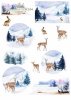 Papiery do scrapbookingu w zestawach - zimowe zwierzęta*Papers for scrapbooking in sets - winter animals